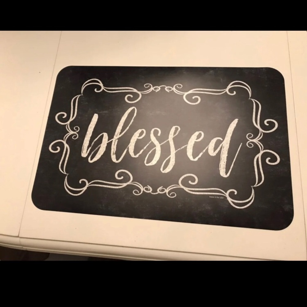 Rustic Farmhouse Blessed placemats set 4